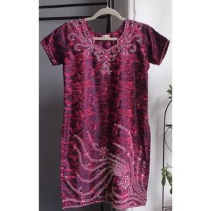 Vintage embroidered beaded Indian set